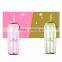 High grade transparent plastic camping water bottles with straw