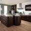 Coffee color cabinet door for l-shaped kitchen with island cabinet