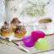 round cup shape DIY baking silicone cake cup liners cupcake mold