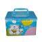 Handle Tin Cartoon Kids Coin Bank with Lock