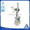 Gear box rising spindle knife gate valve with drawing