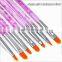 7pcs/set uv gel nail brush ,gel brush set .nail art brush set