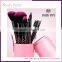 Pro 10 pcs Sytheric Hair facial makeup brush with cylinder package