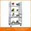 2017 greenhouse plant flower display cart trolley wholesale Garden Metak Shelf