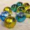 8cm gold blue inflatable christmas ornaments ball