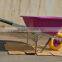 heavy duty pink poly tray commercial Wheelbarrow