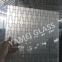 decorative titanium frosted window glass sheet with China best glass factory
