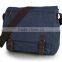 Sedex pillar 4 factory audit customized Leisure style popular light weight plain mens canvas messenger bag