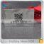 Custom brushed metal stainless steel card with QR printing