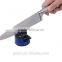 Kitchen knife sharpener with diamond sharpening stone, sharpens ceramic and other knives and scissors, easy to use, made Japan