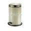 home use round shape metal waste bins price