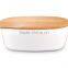 Food container with wooden lid/food container with wooden cutting board