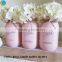 glass Mason drinking jars metallic Effect