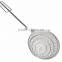 Hot sale stainless steel/zink plated metal noodle skimmer with bamboo handle