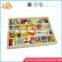 Wholesale DIY beautiful wooden beaded toy decoration cute baby wooden beaded toy W11E008
