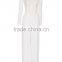 Long sleeve wide pant legs stretchy lace top white jumpsuit