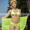 2015 summer new arrival fission packed three pieces women sexy solid color beach swimsuit