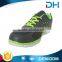EVA insole black good supplier slip resistant shoes men with green decoration
