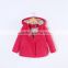 S16155A Wholesale Children Girls Winter Woolen Trench Coats