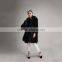Myfur Wholesale Black Winter Warm Raccoon Fur Hood Knitted Fur Jacket For Women