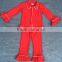 2017 new arrival christmas baby clothing little teenage kid child boys girls pajamas red pjs Kids Christmas Pajamas