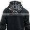 Hot sell good quality wholesale unique design black bulk zip baggy hoodies