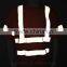 100%polyester ANSI Hi Vis sew-on reflective tape wholesale warning t-shirt