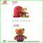 hot sell anti lost fabric backpack with stuffed plush bear