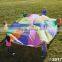 Mini Parachute With Handles for Kids Outdoor Game Exerclse Sport Group Activities Kids Plays Rainbow Parachute