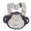 brown deer cotton infant bibs
