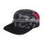 new fashion custom leather patch 5 panle plain dad hat