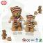 Teddy bear with scarf fluffy plush custom cute toy gift