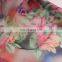 high quality printed printing organza fabric women dress fabric