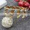 Newest design bangle shinny bangle Rose gold bangle with shell bracelet