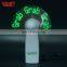 Customized Fan Body Flashing Different Language Message Best Promotion Gift Big Company Choose Led Mini Fan