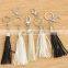 Tassel Key Chain, Genuine Leather Tassel Keychain,Tassel Purse Charm