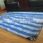 220gsm waterproof blue white stripe color PE tarpaulin for truck cover