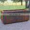 Rectangular Fire Bowl corten steel fire pit