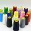 100% Polyester 40s/3 Optical White and Other Dyed Color 460 Gram Net Weight with Plastic Cone