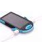 Waterproof Power Bank 10000mah Battery Charger External Portable Solar Panel with LED Light