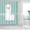 i@home 3D digital printing llama polyester shower curtain bathroom