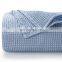 Premium Blue Washable Thick Breathable Cotton Sand Wash Waffle Blanket