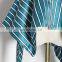 TWOTWINSTYLE Striped Irregular Off Shoulder Ruffles Backless Tunic High Waist Zipper Blouse Female