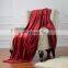 Plush Coral Fleece Throw Blankets Bedspread King Size Red Super Soft Fluffy Warm Microfiber Solid Blanket 230x270cm