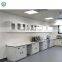 Chemical science laboratory work bench workstation all-steel work table with sink