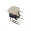 SPST Red LED 90 Deg Metallic Silver Round cap illuminated Tact Switch