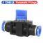 Pneumatic Fitting Hose Connector Tube Plastic Joint Compressor Push-in Quick Release Pipe  4mm 6mm 8mm 10mm  PU PY PV PE PM SA