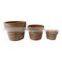 large big size vintage round garden outdoor ceramic terracotta floor planter