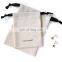 PandaSew 8*10 cm Beige Medium cotton canvas drawstring pouch gift jewelry packaging bags