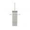 High quality simple design stainless steel cylindrical cleaning toilet brush with brush holder